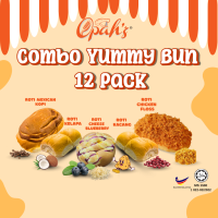 Combo Roti Yummy Bun Mix 4 Perisa 3 Floss 3 Cheese Blueberry 3 Mexican 3 Kacang ( 12 packs )